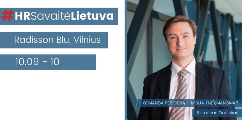 Didžiausia konferencija personalo lyderiams „HR Savaitė Lietuva 2019“