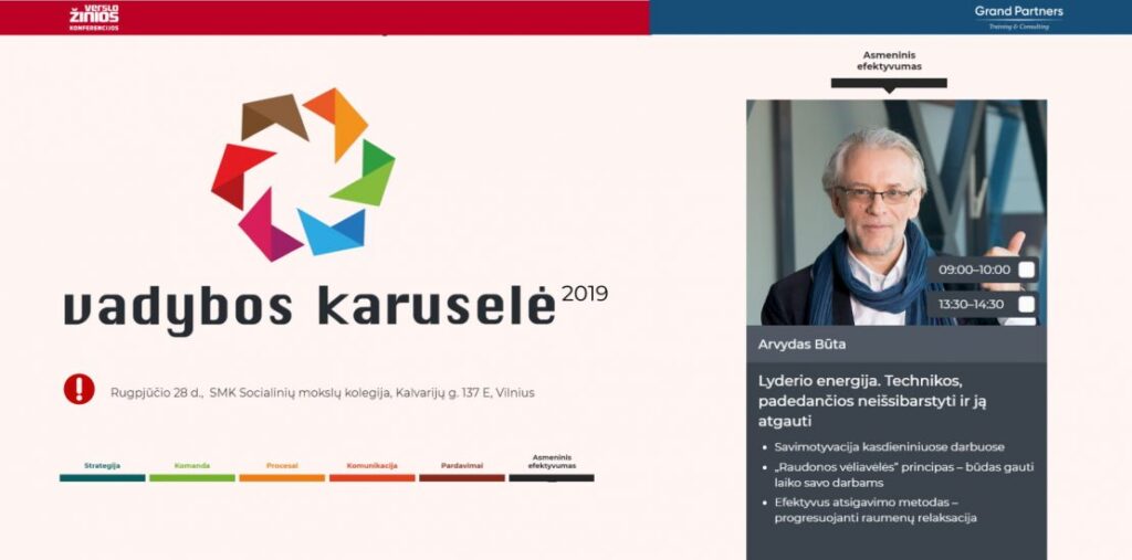 Konferencija „Vadybos karuselė“