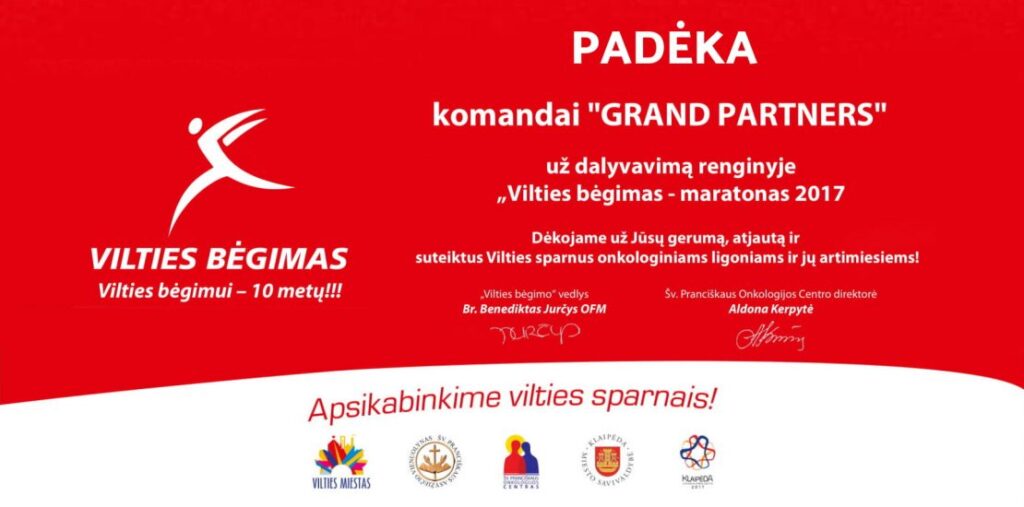 Maratonas už viltį!