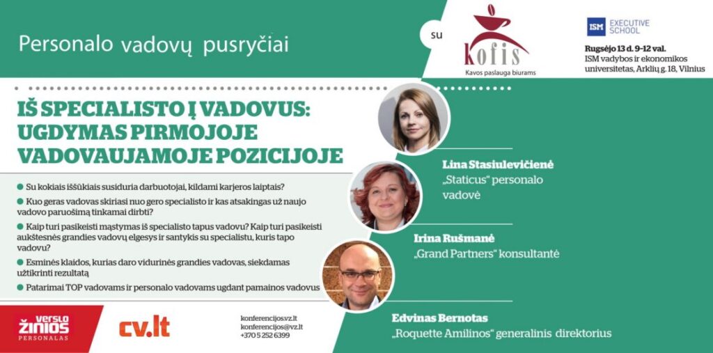 Personalo profesionalų pusryčiai