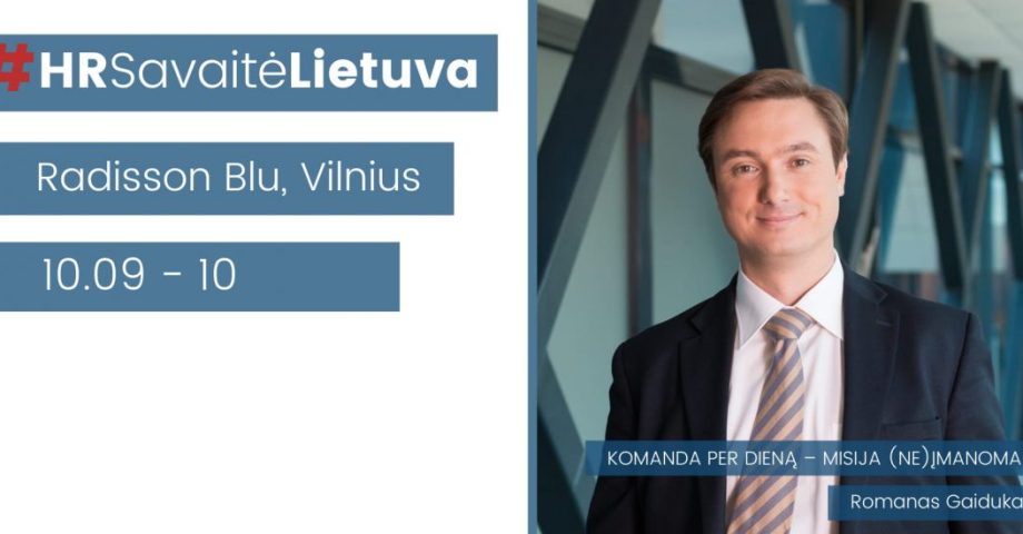 Didžiausia konferencija personalo lyderiams „HR Savaitė Lietuva 2019“