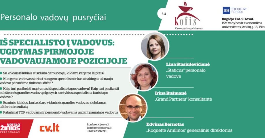 Personalo profesionalų pusryčiai
